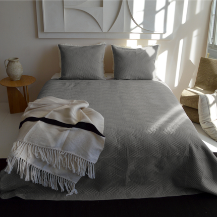 Bedsprei Layers - Zilver