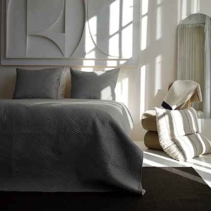 Bedsprei Layers - Zilver