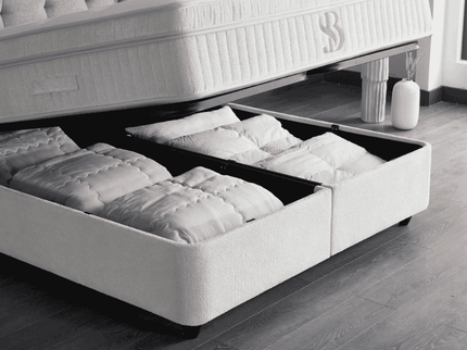 Boxspring met Opbergruimte - Perlabedd