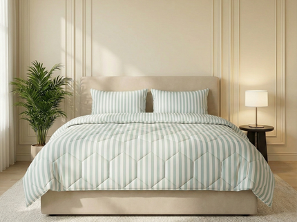 Easy Dekbed Zonder Overtrek - McGregor Streep - Blauw