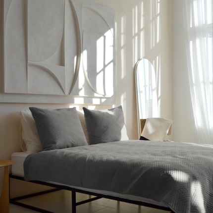 Bedsprei Layers - Zilver