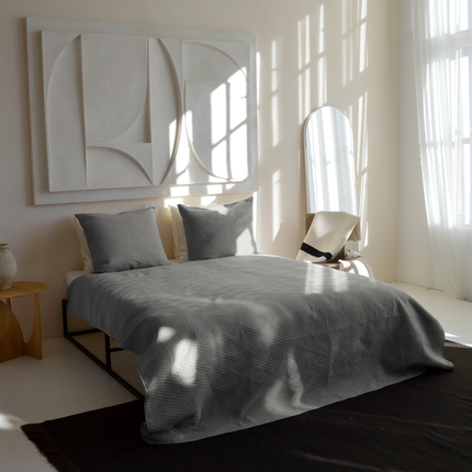 Bedsprei Layers - Zilver