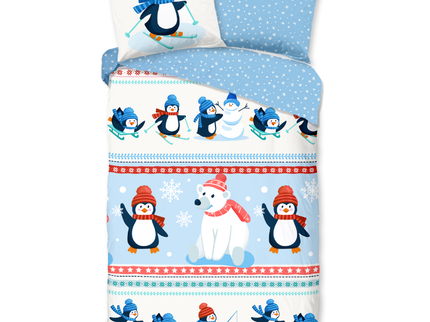 Dekbedovertrek Katoen-Flanel - Penguins