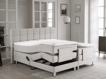 Elektrische Boxspring Arizona - Beige