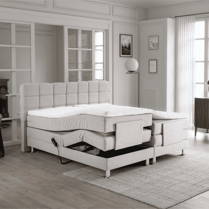 Elektrische Boxspring Arizona - Beige