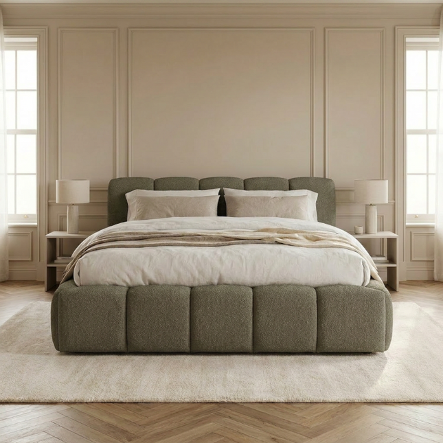 Boxspring met Opbergruimte - Palermo Deluxe - Groen