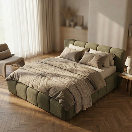 Boxspring met Opbergruimte - Palermo Deluxe - Groen