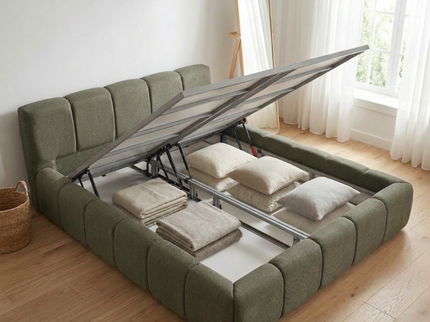 Boxspring met Opbergruimte - Palermo Deluxe - Groen