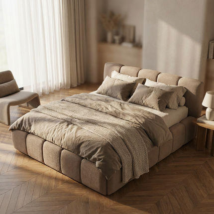 Boxspring met Opbergruimte - Palermo Deluxe - Taupe