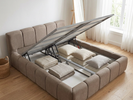 Boxspring met Opbergruimte - Palermo Deluxe - Taupe