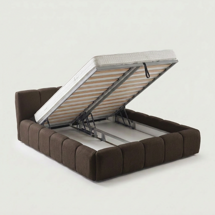 Boxspring met Opbergruimte - Palermo - Bruin