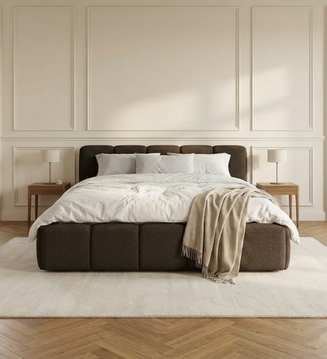 Boxspring met Opbergruimte - Palermo - Bruin