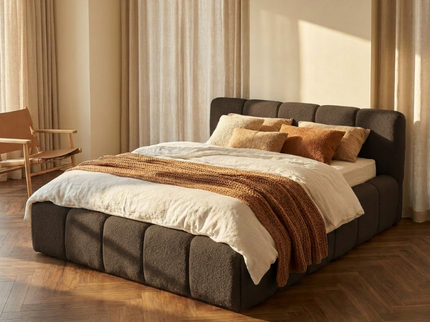 Boxspring met Opbergruimte - Palermo - Bruin