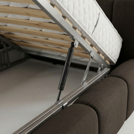 Boxspring met Opbergruimte - Palermo - Bruin