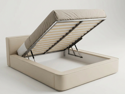 Boxspring met Opbergruimte Amour Tranquility - Crème