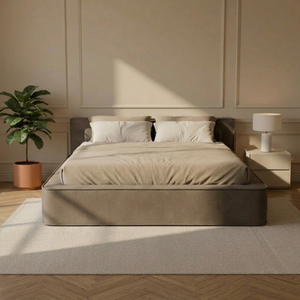 Boxspring met Opbergruimte Amour Tranquility - Taupe