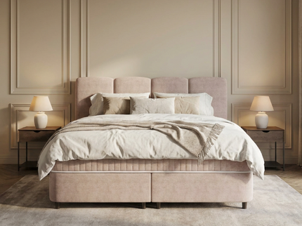 Boxspring met Opbergruimte - Allure - Taupe