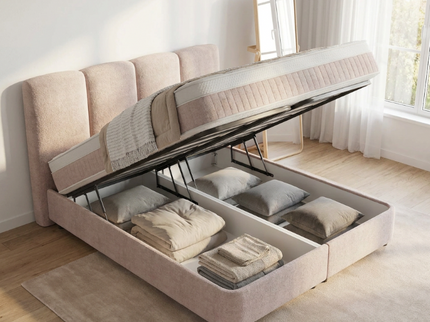 Boxspring met Opbergruimte - Allure - Taupe
