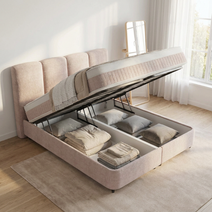 Boxspring met Opbergruimte - Allure - Taupe