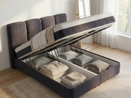 Boxspring met Opbergruimte - Allure - Antraciet