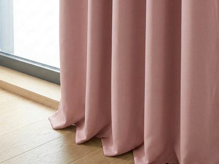Gordijnen Verduisterend & Isolerend - Ringen - Oud Roze