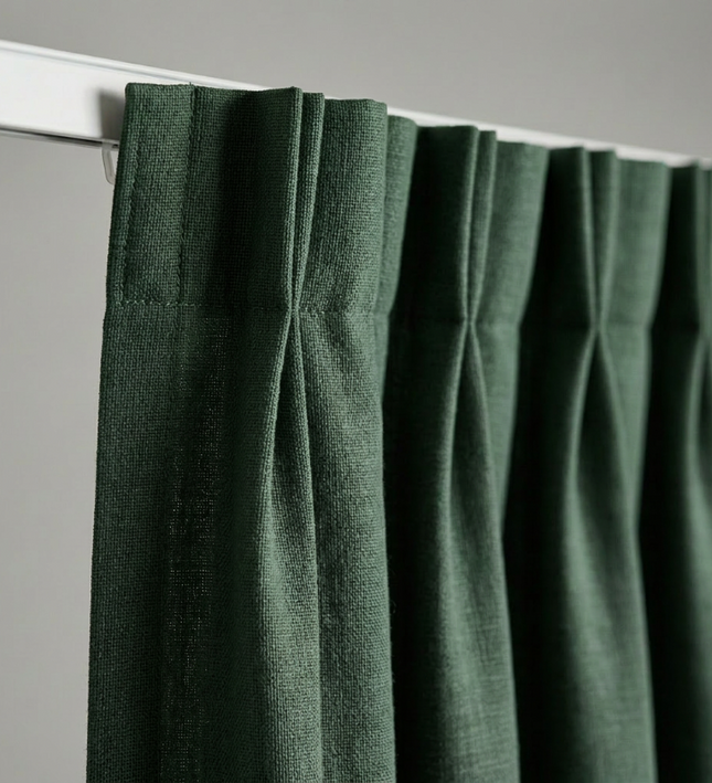 Gordijnen met Linnen Look - Haken - Groen