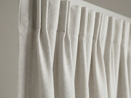Gordijnen met Linnen Look - Haken - Off White