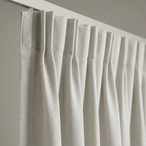 Gordijnen met Linnen Look - Haken - Off White