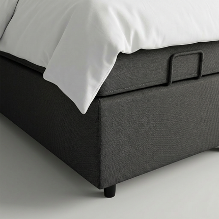 Boxspring Julia met opbergruimte - Zwart