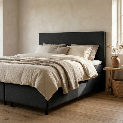 Boxspring Julia met opbergruimte - Zwart