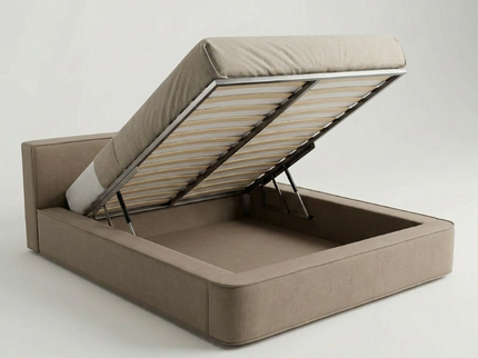 Boxspring met Opbergruimte Amour Tranquility - Taupe