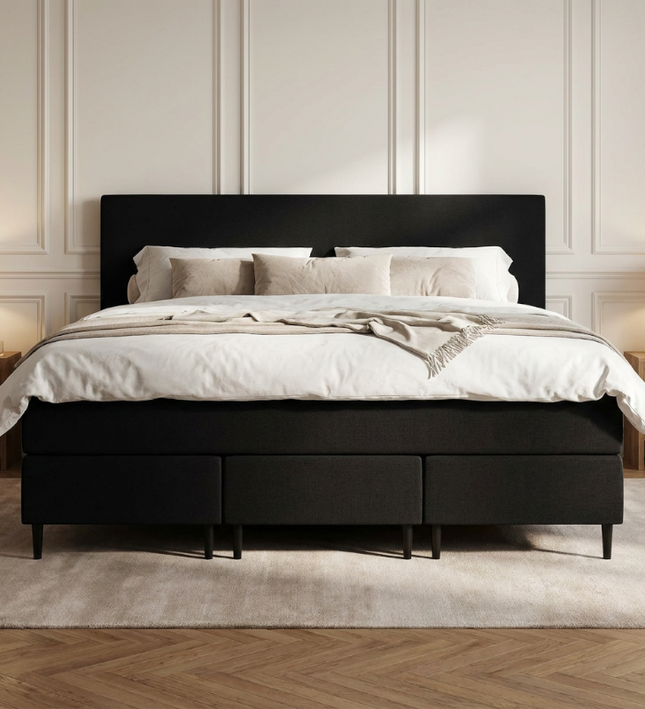 Familiebed Comfort - Zwart