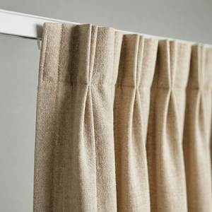 Gordijnen met Linnen Look - Haken - Beige