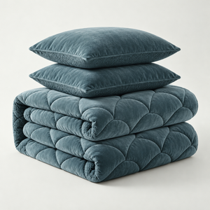 Lazy Dekbed Zonder Overtrek Teddy en Velvet - Groen