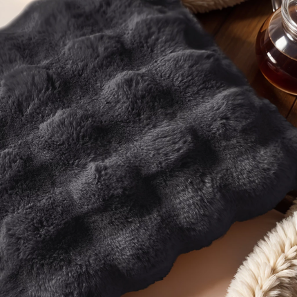 Sierkussen Pom Rabbit Fur - Antraciet