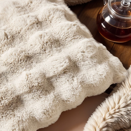 Sierkussen Pom Rabbit Fur - Beige