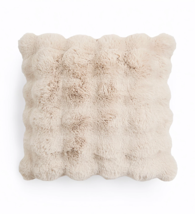 Sierkussen Pom Rabbit Fur - Zand