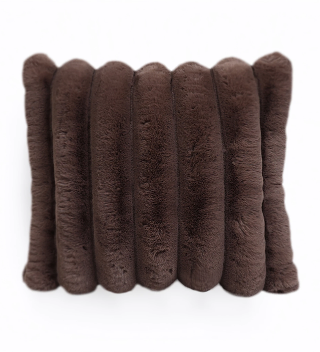 Sierkussen Rib Rabbit Fur - Taupe