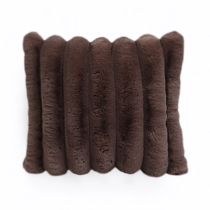 Sierkussen Rib Rabbit Fur - Taupe