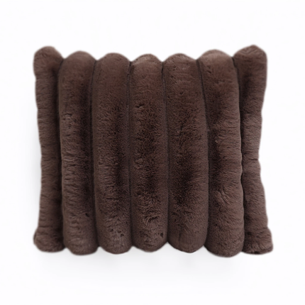 Sierkussen Rib Rabbit Fur - Taupe