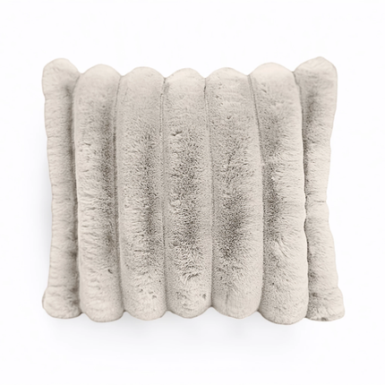 Sierkussen Rib Rabbit Fur - Ecru