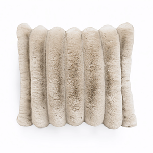 Sierkussen Rib Rabbit Fur - Zand