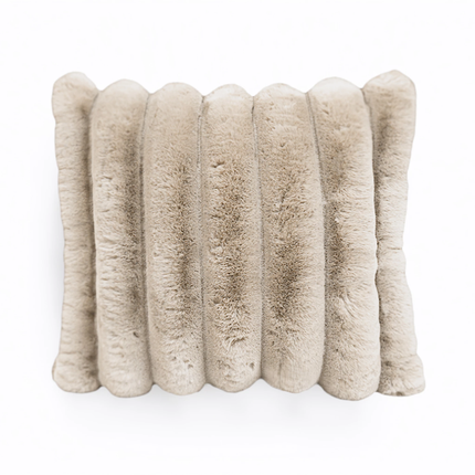 Sierkussen Rib Rabbit Fur - Zand