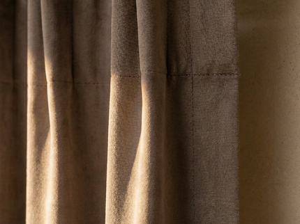 Premium Gordijnen 100% Verduisterend - Haken - Taupe