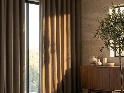 Premium Gordijnen 100% Verduisterend - Ringen - Taupe