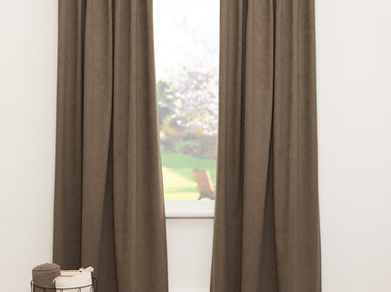 Premium Gordijnen 100% Verduisterend - Ringen - Taupe
