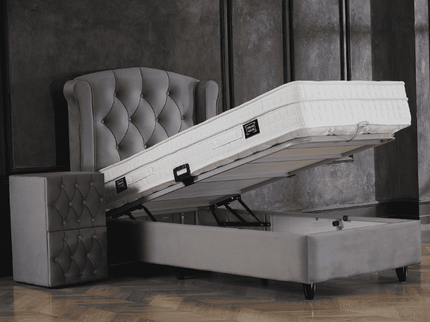 Boxspring met Opbergruimte - Aurora - Antraciet