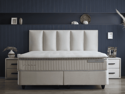 Boxspring met opbergruimte Birdybedd - Beige