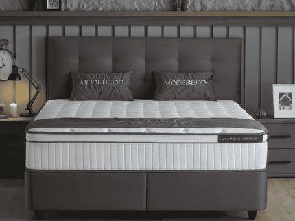 Boxspring met opbergruimte Modebedd - Antraciet