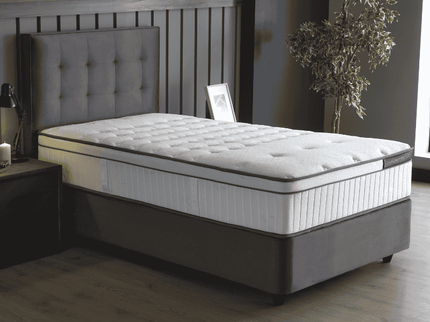 Boxspring met opbergruimte Modebedd - Antraciet